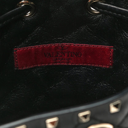 Valentino Garavani Nappa Mini Rockstud Spike Bucket Bag Black 6 of 15