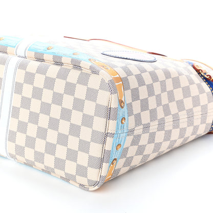 Louis Vuitton Damier Azur Summer Trunks Forte Dei Marmi Neo Neverfull MM 9 of 9