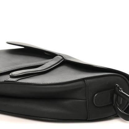 Christian Dior Ultra Matte Calfskin Saddle Bag Black 9 of 10