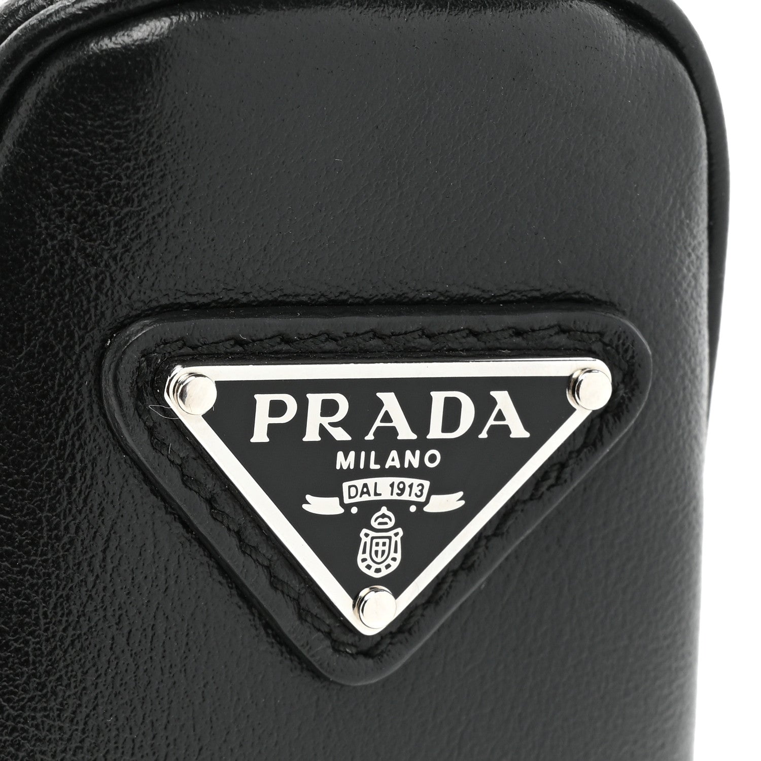 Prada Grace Lux Triangle Shoulder Bag Black 9 of 9