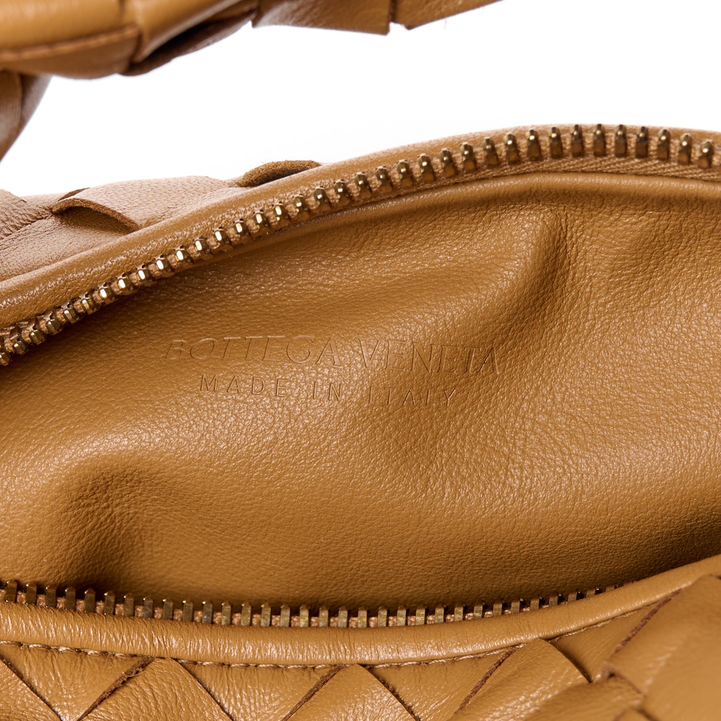 Nappa Intrecciato Mini Jodie Caramel