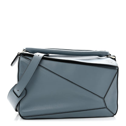 Loewe Calfskin Medium Puzzle Bag Stone Blue 1 of 23
