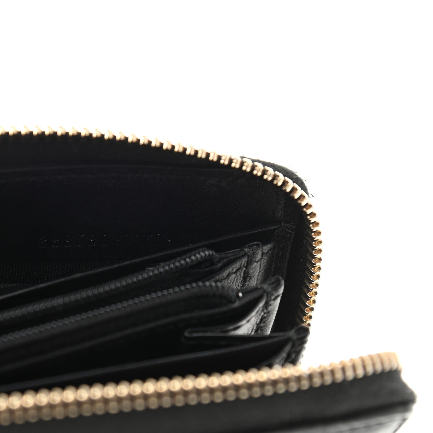 Gucci Microguccissima Bow Zip Around Wallet Black 7 of 7