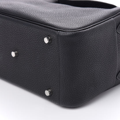 Hermes Taurillon Clemence Lindy 26 Black 9 of 11