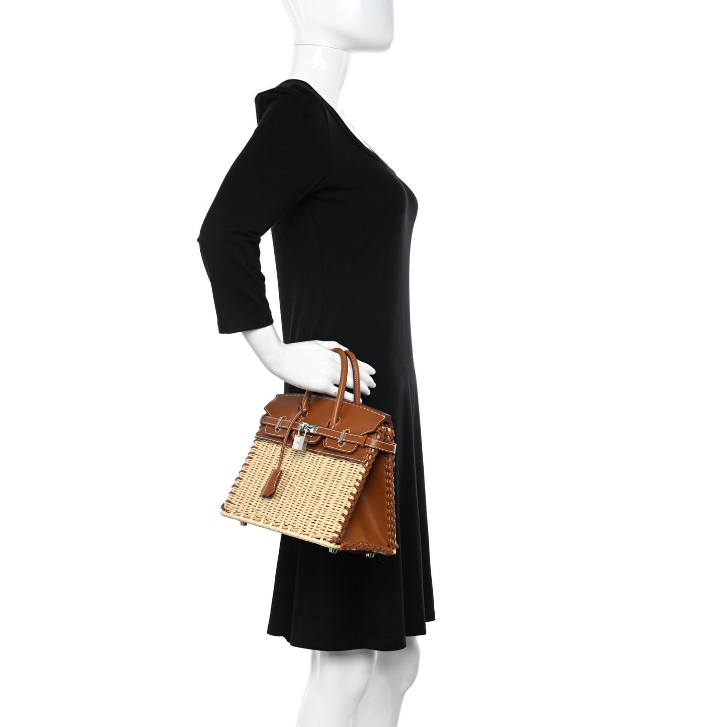 Wicker Barenia Picnic Birkin 25 Naturel Fauve