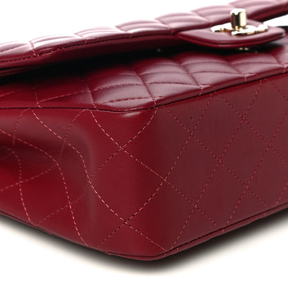 Chanel Lambskin Quilted Medium Double Flap Burgundy 9 of 13