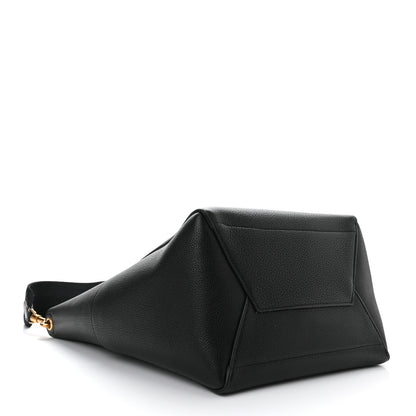 Celine Soft Grained Calfskin Sangle Bucket Bag Black 4 of 11
