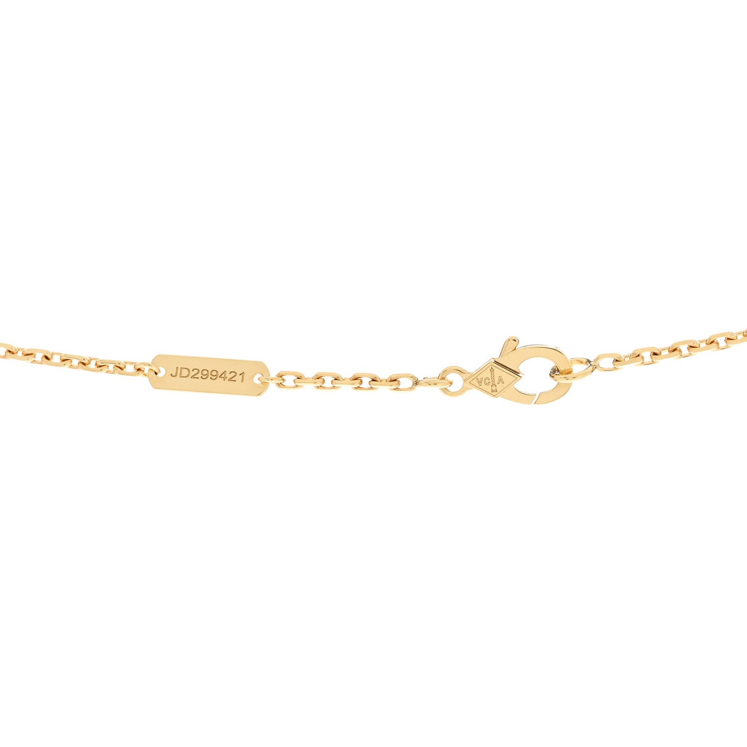 Van Cleef & Arpels 18K Yellow Gold Guilloche Magic Alhambra Long Necklace 5 of 5