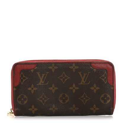 Louis Vuitton Monogram Retiro Zippy Wallet Cherry 1 of 10
