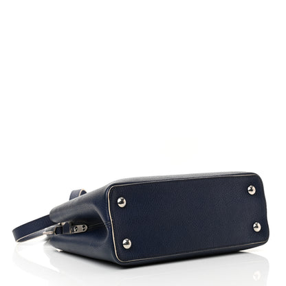 Louis Vuitton Taurillon Capucines PM Blue White 4 of 18