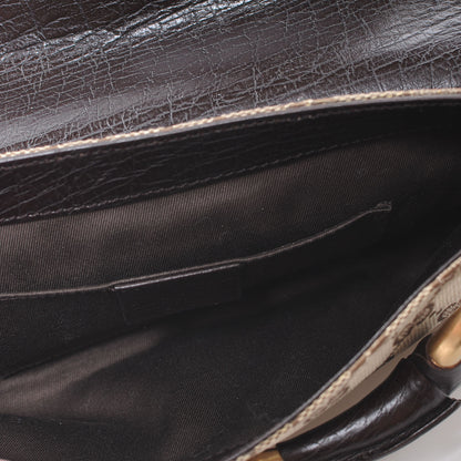 Gucci Monogram Horsebit Clutch Ebony 5 of 7