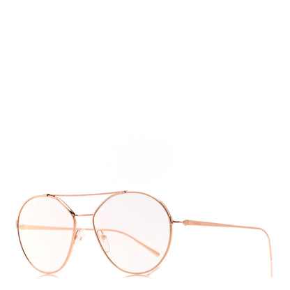 Prada Round Sunglasses SPR 56U Rose Gold 1 of 8