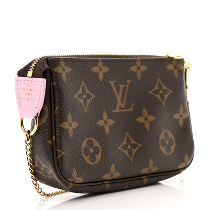 Louis Vuitton Monogram 2021 Christmas Animation Japanese Garden Mini Pochette Accessories Wisteria Pink 3 of 8