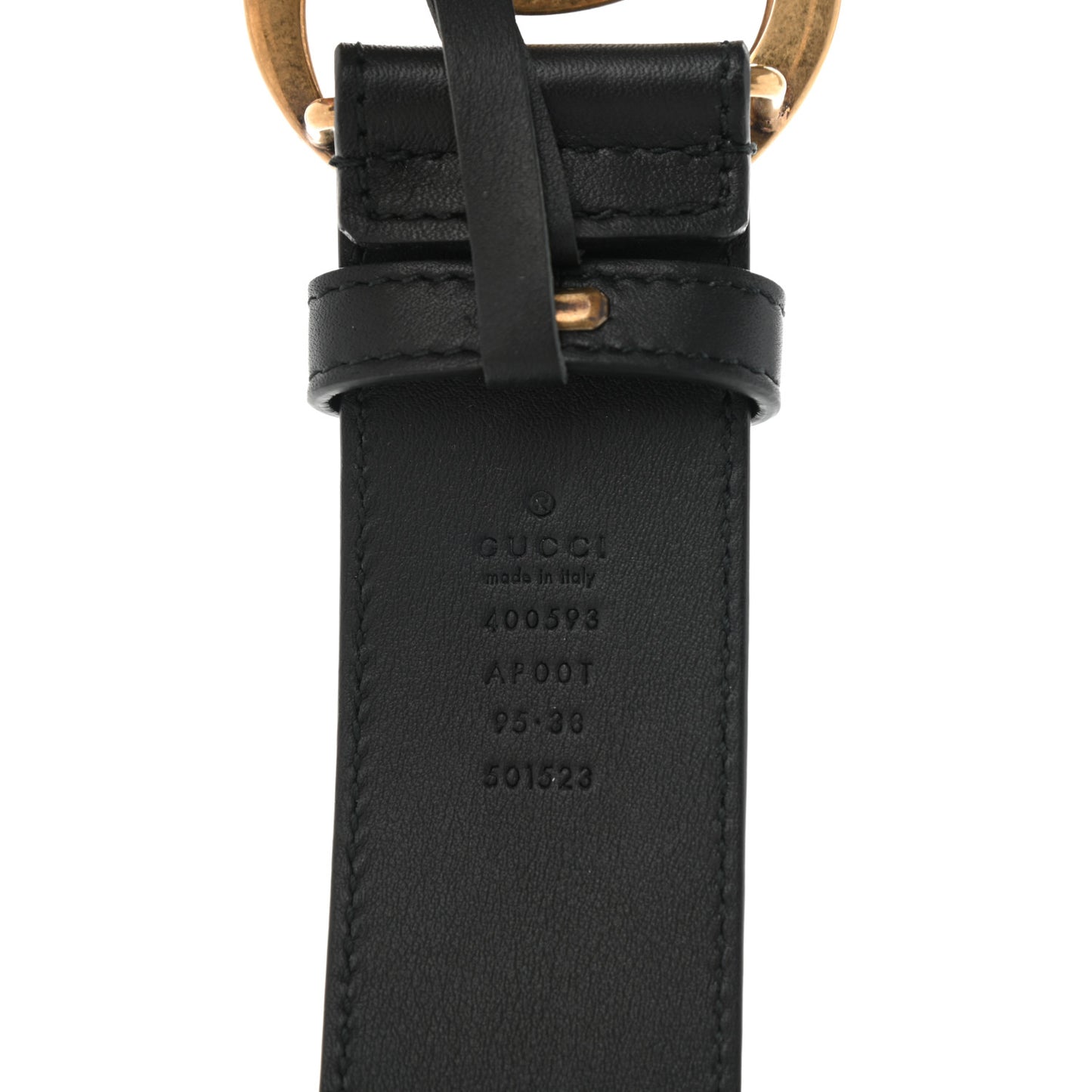 Calfskin Double G 40mm Belt 95 38 Black