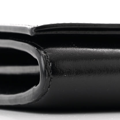 Saint Laurent Glossy Calfskin Monogram Chain Wallet Black 11 of 13