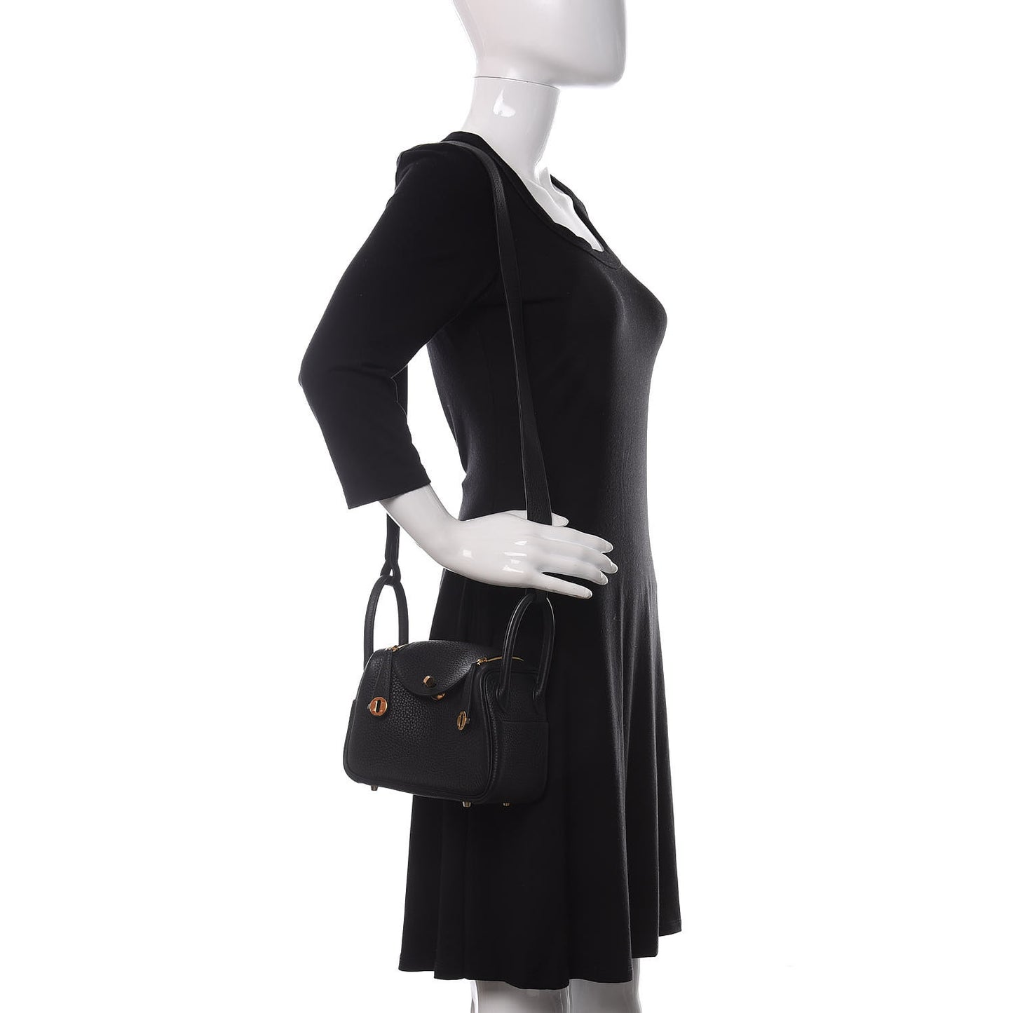 Taurillon Clemence Mini Lindy 20 Black