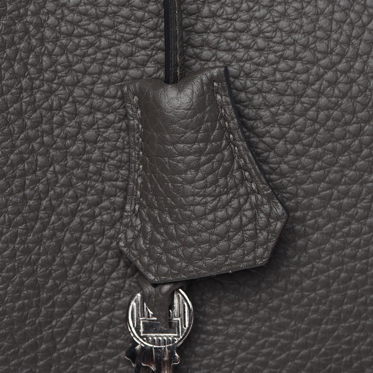 Hermes Taurillon Clemence Horseshoe Kelly Retourne 32 Graphite Tosca 31 of 41