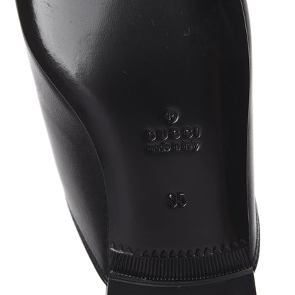 Gucci Malaga Kid Crystal Embroidered Womens Princetown Slippers 35 Black 6 of 7