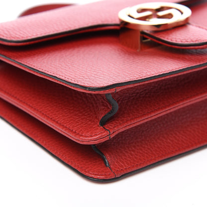 Gucci Dollar Calfskin Small Interlocking G Shoulder Bag Red 7 of 8