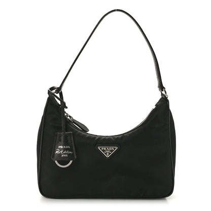 Prada Tessuto Nylon Saffiano Mini Re-Edition 2005 Bag Black 1 of 10