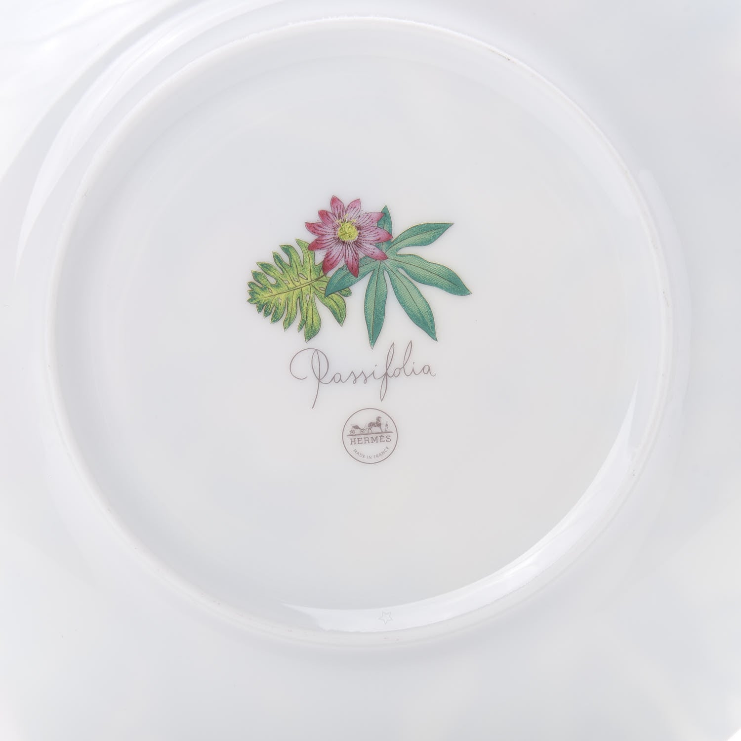 Hermes Porcelain Passifolia Dessert Plate N°2 Set of 2 5 of 6