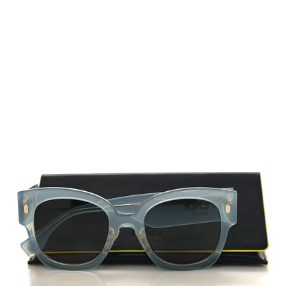 Fendi Acetate Fendi Square Sunglasses FF 0458/G/S Light Blue 7 of 7