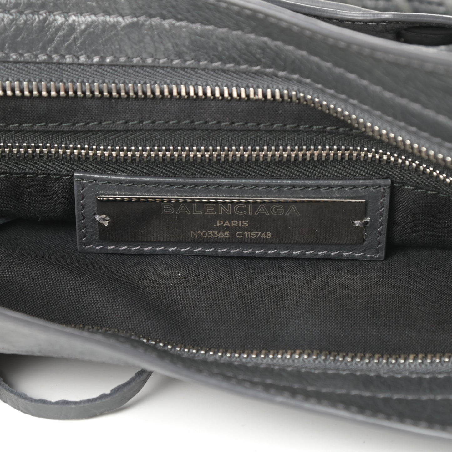 Agneau Classic Silver Hardware City Gris Fossile