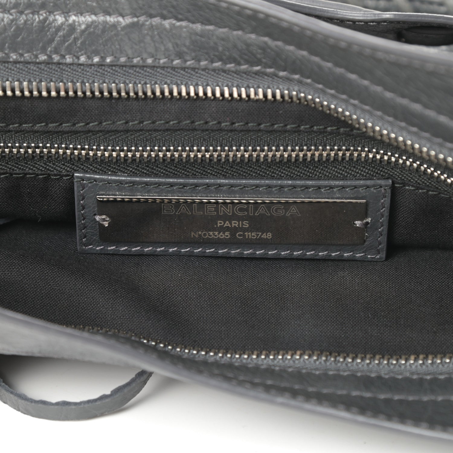 Balenciaga Agneau Classic Silver Hardware City Gris Fossile 6 of 10
