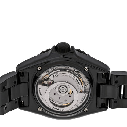 Chanel Stainless Steel Ceramic 38mm J12 Wanted de Chanel Automatic Watch Black 4 of 5