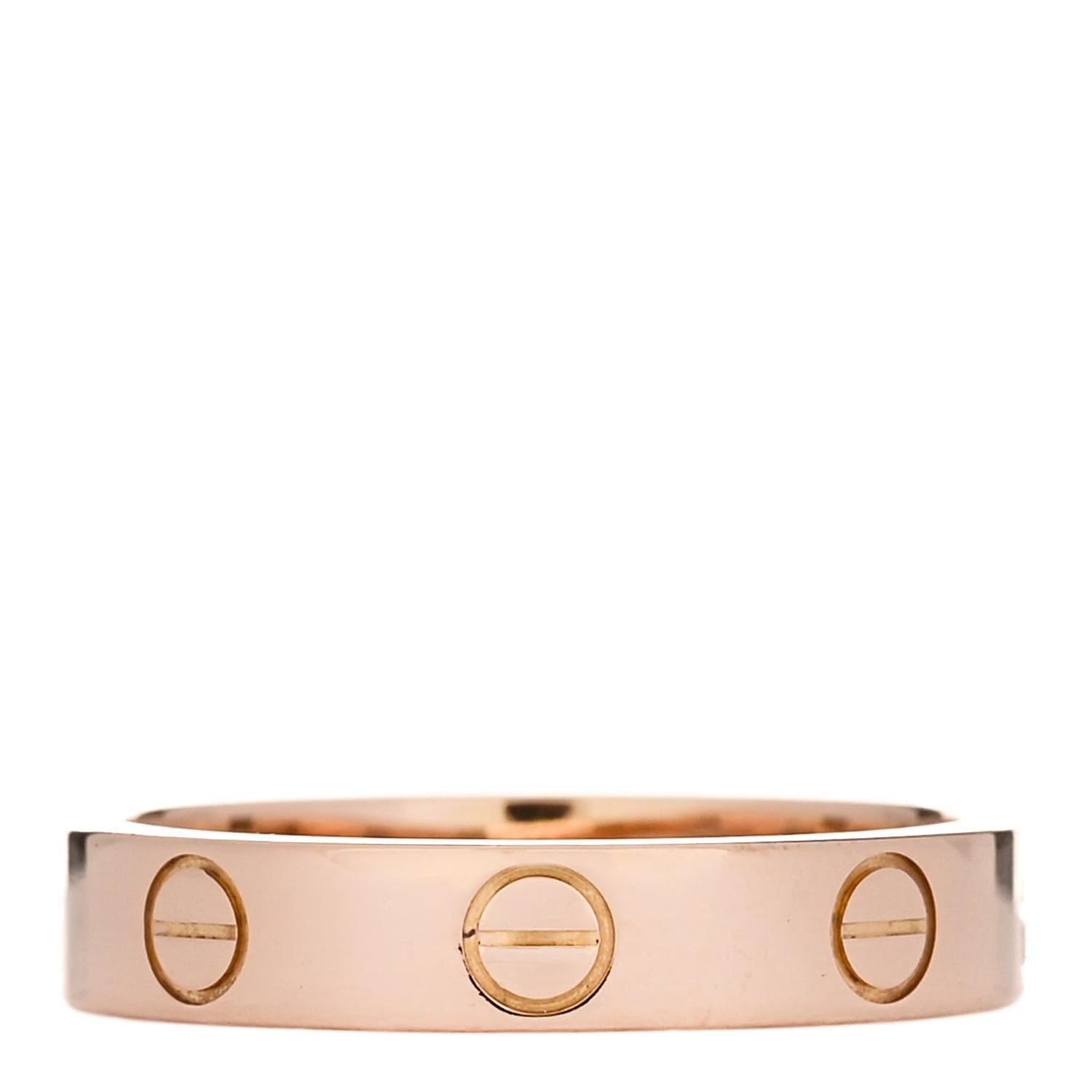 Cartier 18K Pink Gold 3.5mm LOVE Wedding Band Ring 51 5.75 1 of 4