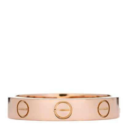 Cartier 18K Pink Gold 3.5mm LOVE Wedding Band Ring 51 5.75 1 of 4