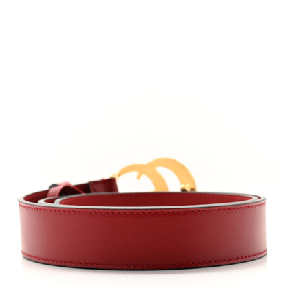 Gucci Plutone Calfskin Double G 30mm Belt 75 30 Red 2 of 5