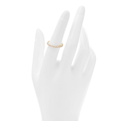 David Yurman 18K Yellow Gold Diamond Pave Petite Band Ring 53 6.5 2 of 4