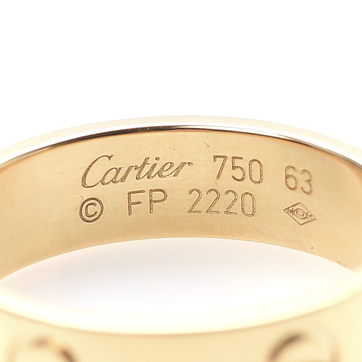 18K Yellow Gold 6mm LOVE Ring 63 10.25