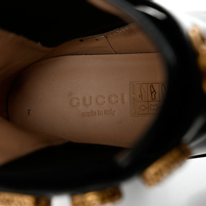 Gucci Calfskin Crystal GG Trip Chelsea Ankle Boots 39.5 Black 8 of 15