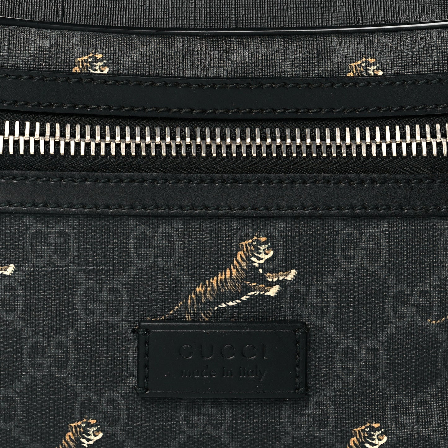 Soft GG Supreme Monogram Tigers Belt Bag Black Multicolor