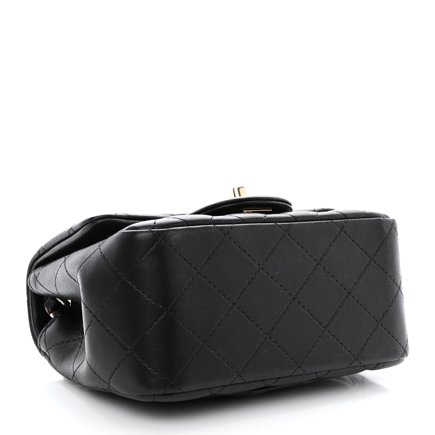 Chanel Lambskin Quilted Mini Square Flap Black 4 of 10