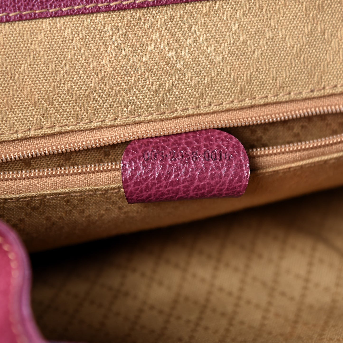 Suede Bamboo Backpack Purple