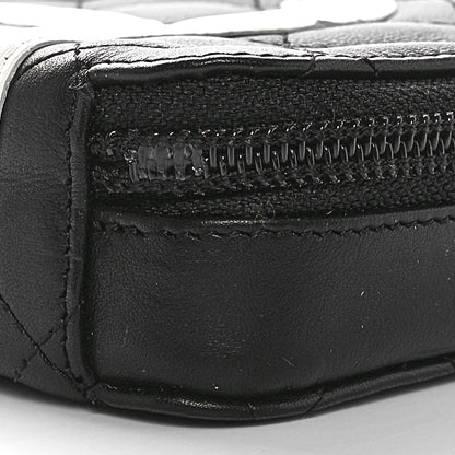 Chanel Calfskin Quilted Cambon Zip Around Cosmetic Pouch Black 9 of 10