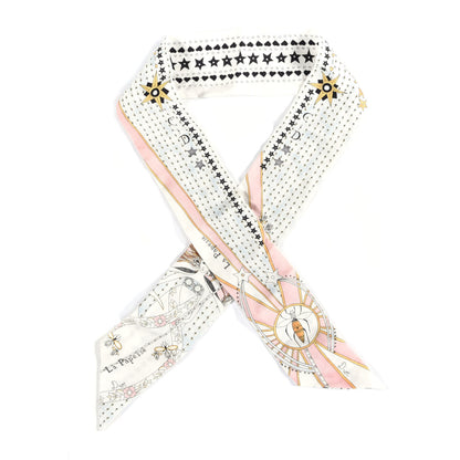 Christian Dior Silk High Priestess Tarot Mitzah Scarf Off White 1 of 4