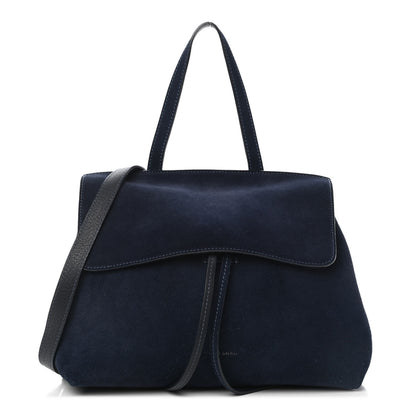 Mansur Gavriel Suede Mini Lady Bag Navy Blue 1 of 9