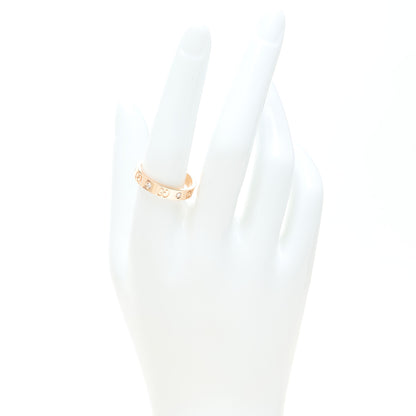 Gucci 18K Rose Gold Diamond Icon Band Ring 58 8.5 8 of 9