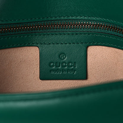 Gucci Calfskin Matelasse Small GG Marmont Shoulder Bag Emerald Green 6 of 11