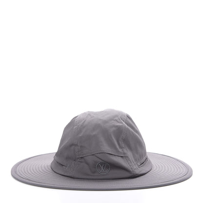 Louis Vuitton Silk Calfskin Wide Brimmed Hat Gris 3 of 8