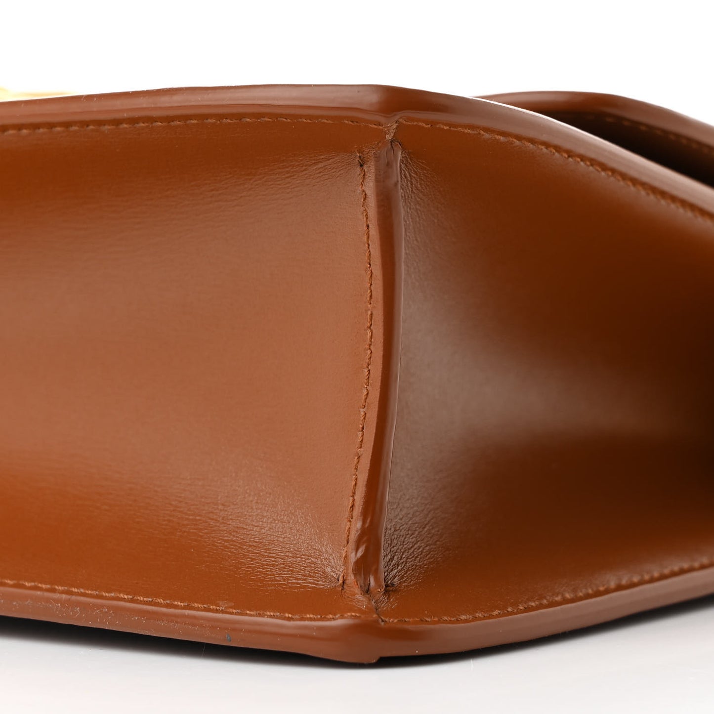 Calfskin Canvas Carre Satchel Beige Brown