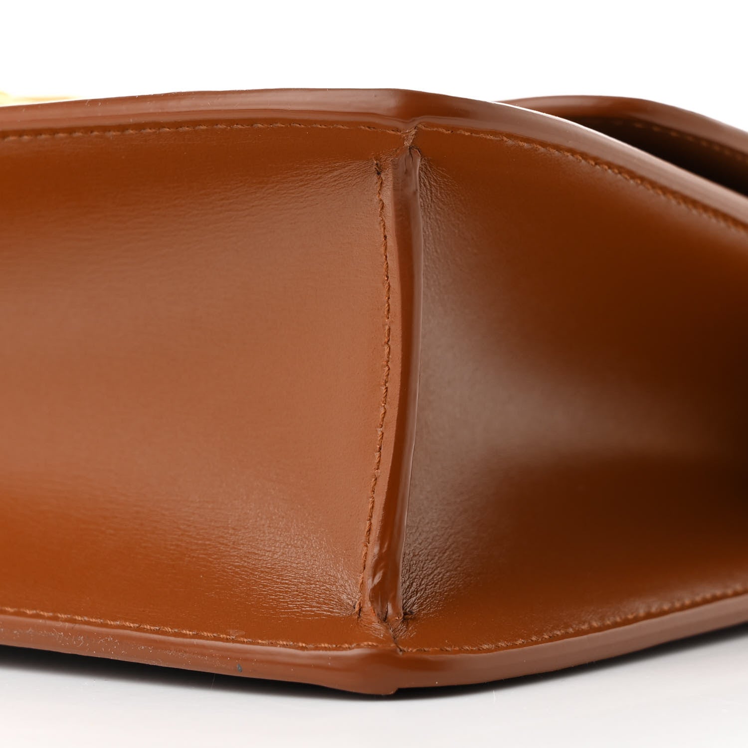 Saint Laurent Calfskin Canvas Carre Satchel Beige Brown 10 of 10