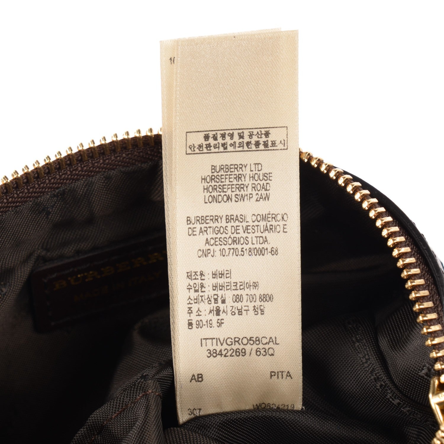 Burberry Haymarket Check Adeline Foldover Clutch Brown 7 of 9