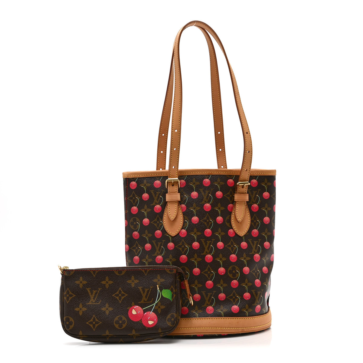 Monogram Cerises Bucket Bag