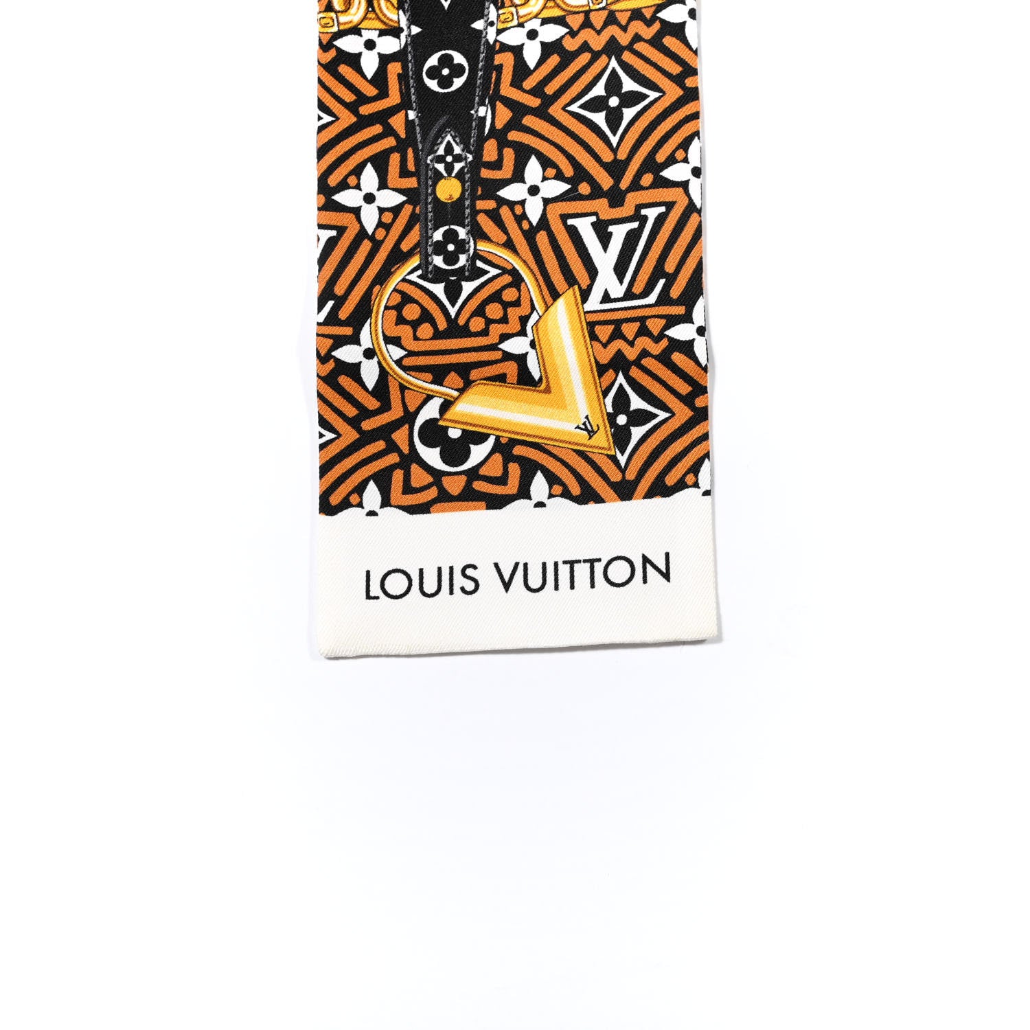 Louis Vuitton Silk Monogram Crafty Confidential Bandeau Caramel 2 of 3