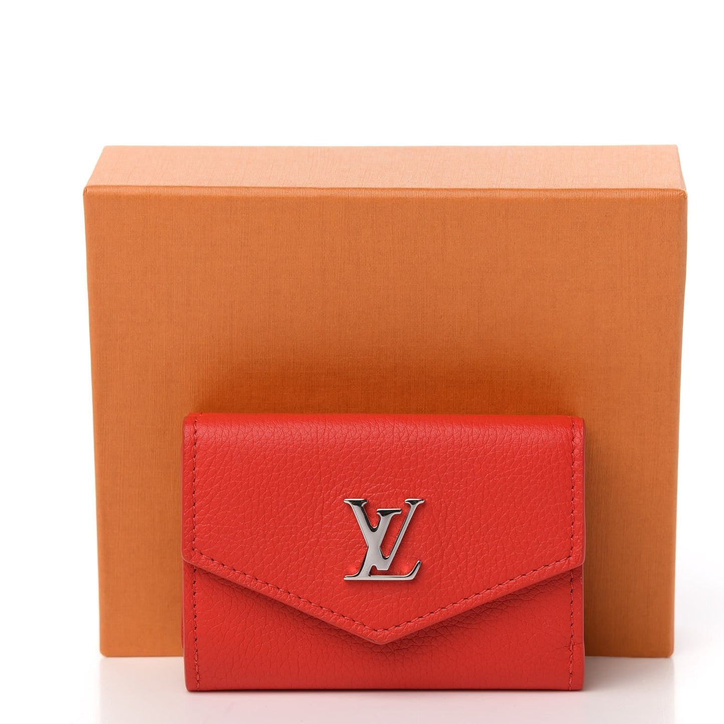 Calfskin Lockmini Wallet Kabuki